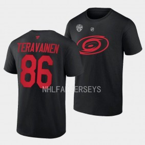Teuvo Teravainen 2023 Stadium Series Carolina Hurricanes Black T-Shirt Name Number